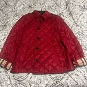 Burberry Quilted Jacket with Plaid Lining
